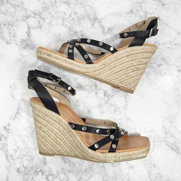 Dolce Vita Maxton Espadrille Wedge Sandal in Black - Picture 4 of 13